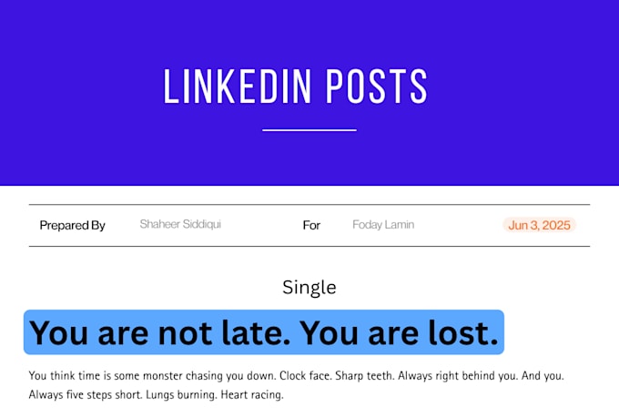 write and design high performing linkedin posts for growth and leads